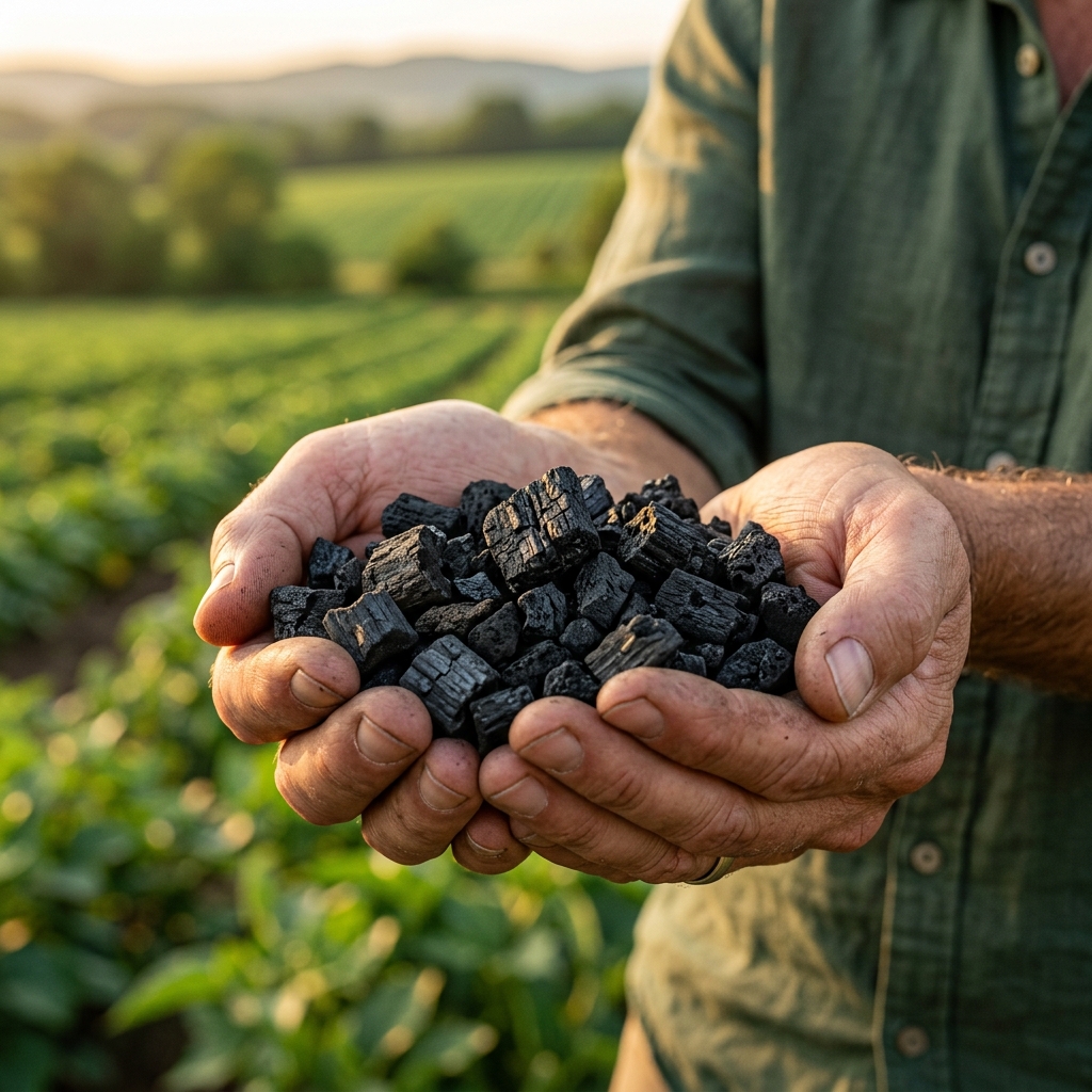 Biochar — uhlík uložen na staletí